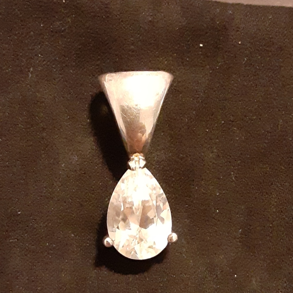 Silver and Cubic Zirconia Pendant